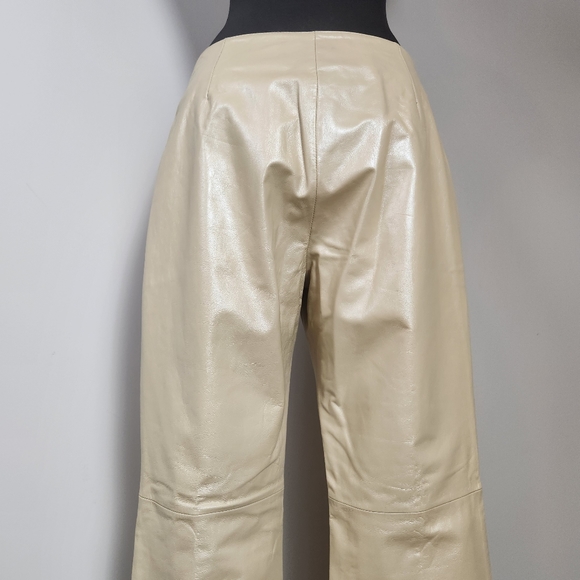 HUGO BUSCATI COLLECTION pearl leather pants - Picture 4 of 16